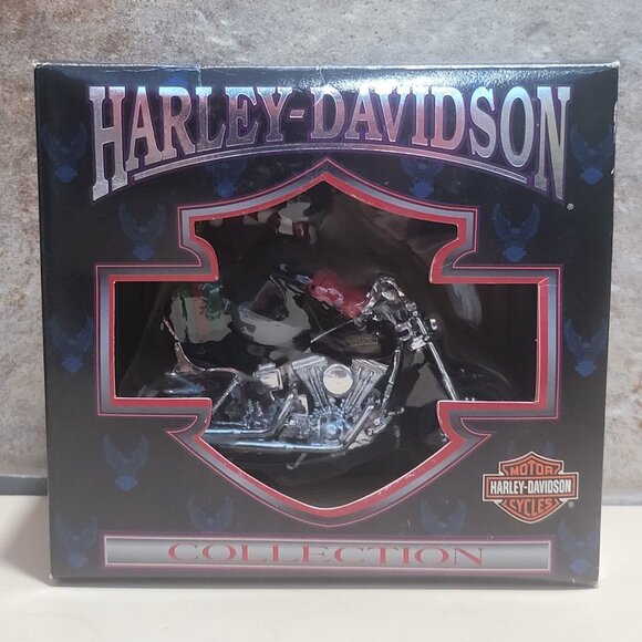 Harley Davidson Walrus Motorcycle North Pole Christmas Ornament 1999 - Picture 11 of 13